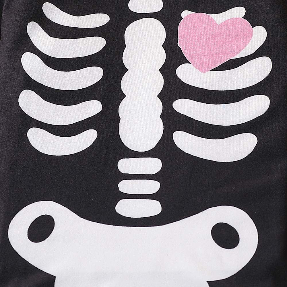Little Skeleton Two-Piece Set — Print detail