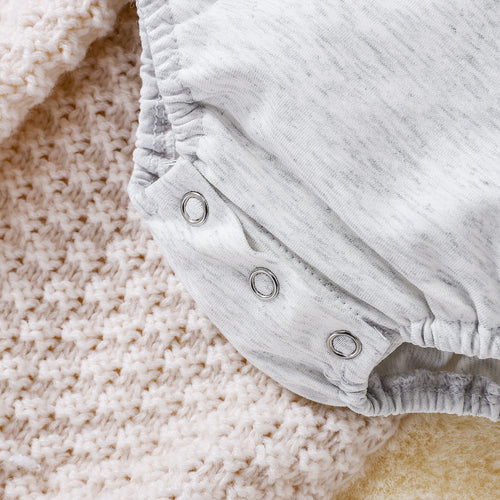 Little Pumpkin Romper — Fastening detail