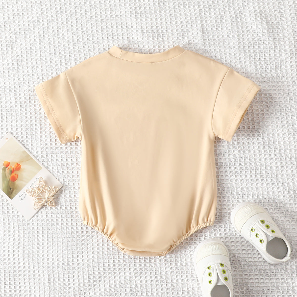 Halloween Letter Romper — Back view