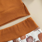 Pumpkin Patch Two-Piece Set — Waistband and cuff detail