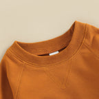 Pumpkin Patch Two-Piece Set — Neckline detail