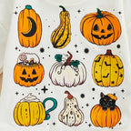 White Pumpkin Baby Bodysuit — Print detail