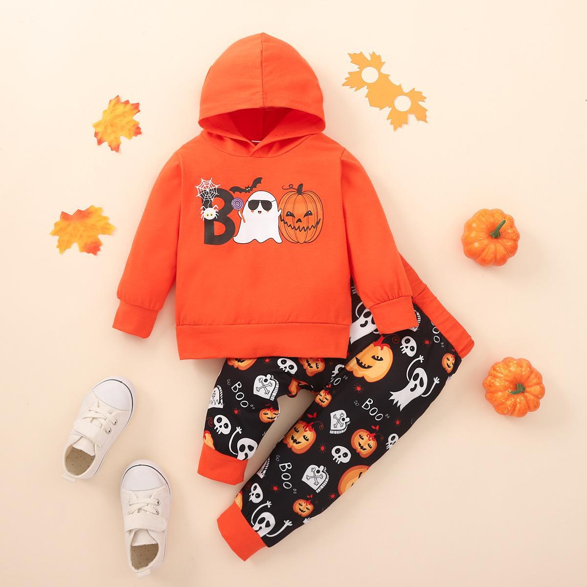 Pumpkin Hoodie & Pants Set